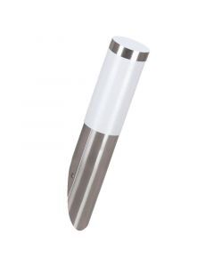 Silberne Außenleuchte Kunststoff, Carlein, IP44