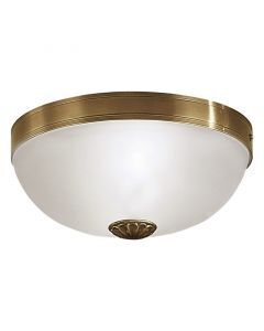 Bronze antik Deckenlampe Glas, Esca