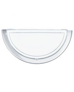 Chrom moderne Wandleuchte Glas, Agena