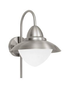 Silberne antik Außenleuchte Glas, Elayza, IP44
