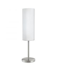 Nickel Tischleuchte Glas, Ciuda, mit Schalter
