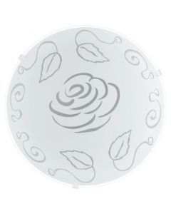 Weiße Deckenlampe Glas, Bada