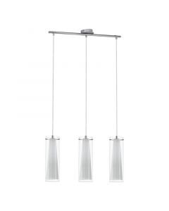Chrom moderne Pendelleuchte Glas, Barceno