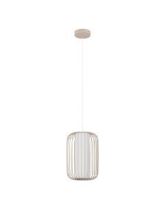 Beige industrielle Pendelleuchte Aluminium, Safira