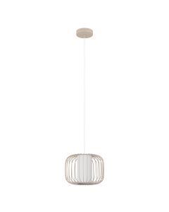 Beige industrielle Pendelleuchte Aluminium, Safira