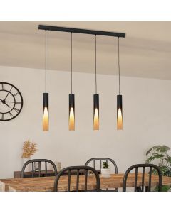 Braune moderne Pendelleuchte Aluminium, Aloysius