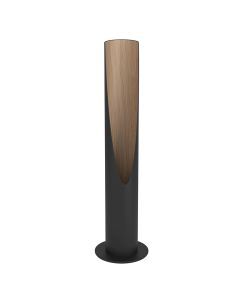 Braune moderne Tischleuchte Aluminium, Aloysius, mit Schalter