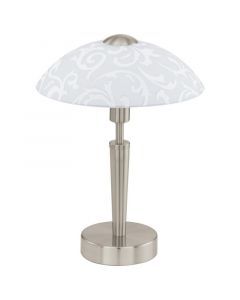 Nickel antik Tischleuchte Stahl, Adi, mit Touch-Dimmer