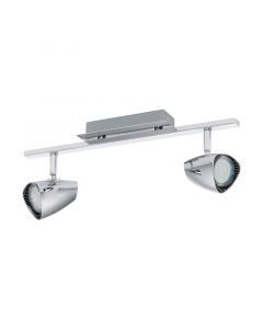 Chrom design Deckenstrahler Kunststoff, Akke
