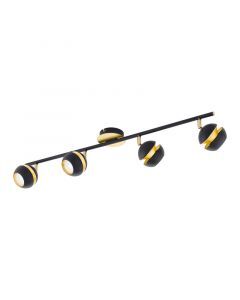 Goldene moderne Deckenstrahler Stahl, Josse
