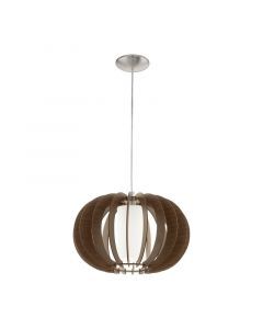 Braune landhaus Pendelleuchte Holz, Kiran
