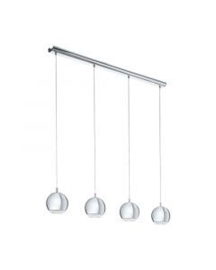 Chrom design Pendelleuchte Kunststoff, Ayse