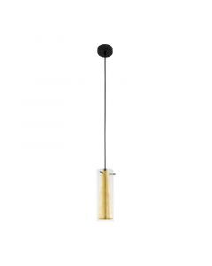 Goldene moderne Pendelleuchte Glas, Barceno