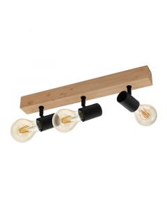 Holz Deckenstrahler Braun, Anton