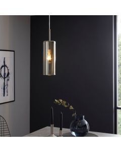 Nickel design Pendelleuchte Glas, Tino