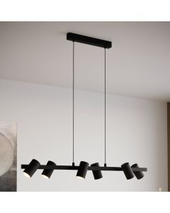 Schwarze moderne Pendelleuchte Stahl, Patrice