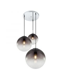 Chrom design Pendelleuchte Glas, Novia