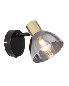 Goldene moderne Wandstrahler Glas, Arthur