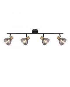 Goldene moderne Deckenstrahler Glas, Arthur