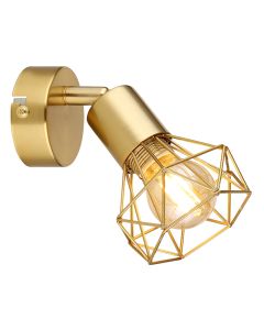 Goldene industrielle Wandstrahler Metall, Oebele