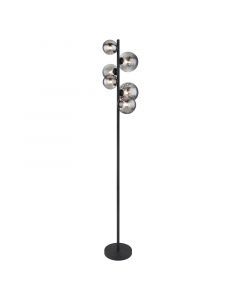 Schwarze design Stehlampe Glas, Melinda, mit Schalter