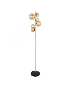 Bernstein design Stehlampe Glas, Melinda, mit Schalter