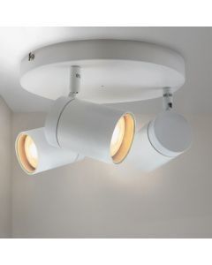 Weiße Deckenstrahler Ciara, Aluminium, modern, IP44