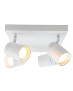 Weiße Deckenstrahler Ciara, Aluminium, modern, IP44