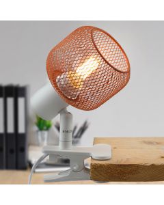 Industrielle Klemmspot Orange, Emado, mit Schalter