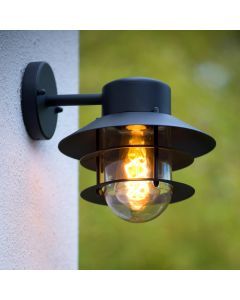 Schwarze Außenleuchte Modern, Zico, IP44