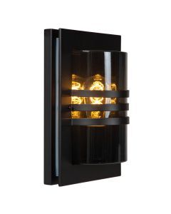 Schwarze Außenleuchte Modern, Privas, IP44
