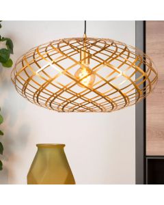 Goldene Pendelleuchte Modern, Wolfram