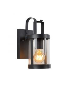 Schwarze Wandleuchte Modern, Lindelo, IP23