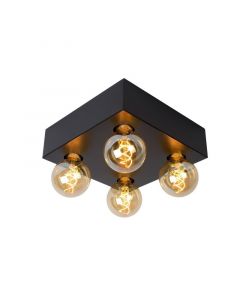 Schwarze Deckenlampe Industrial, Surtus