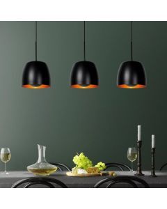 Schwarze Pendelleuchte Antik, Nolan