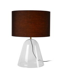 Schwarze Tischleuchte Modern, Campana, mit Schalter