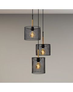 Braune Pendelleuchte Vintage, Baskett