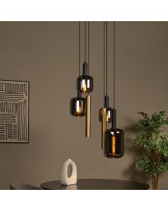 Schwarze Pendelleuchte Modern, Joanet