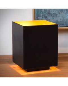 Goldene Tischleuchte Modern, Suzy, mit Schalter