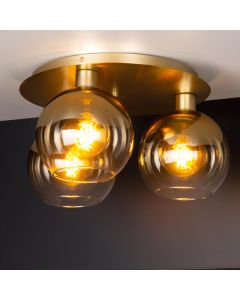 Goldene Deckenlampe Retro, Marius