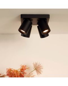 Schwarze Deckenstrahler Modern, Nigel