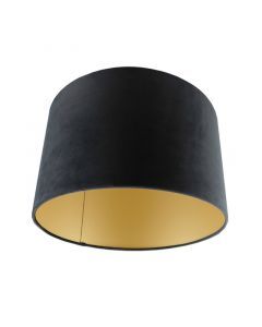 Schwarze Lampenschirm Madelyn, Stoff, modern