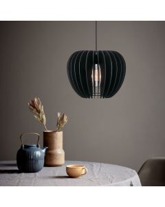 Schwarze Pendelleuchte Holz, Tribeca
