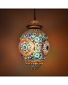 Mehrfarbige Mosaik Pendelleuchte Orientalisch, Isa
