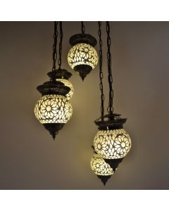 Transparente Mosaik Pendelleuchte Orientalisch, Amir