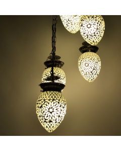 Transparente Mosaik Pendelleuchte Orientalisch, Amir