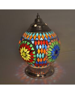 Mehrfarbige Mosaik Tischleuchte Orientalisch, Sabri