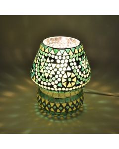 Grüne Mosaik Tischleuchte Orientalisch, Rachel