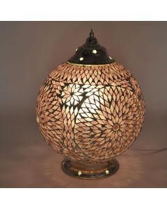 Lila Mosaik Tischleuchte Orientalisch, Dalil