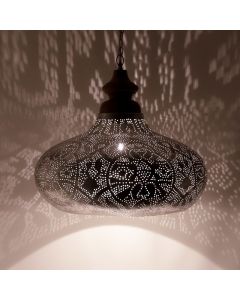 Silberne Pendelleuchte Orientalisch, Zina